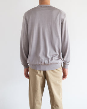 12G天竺 シルク Vネックカーディガン　SL10S-1097