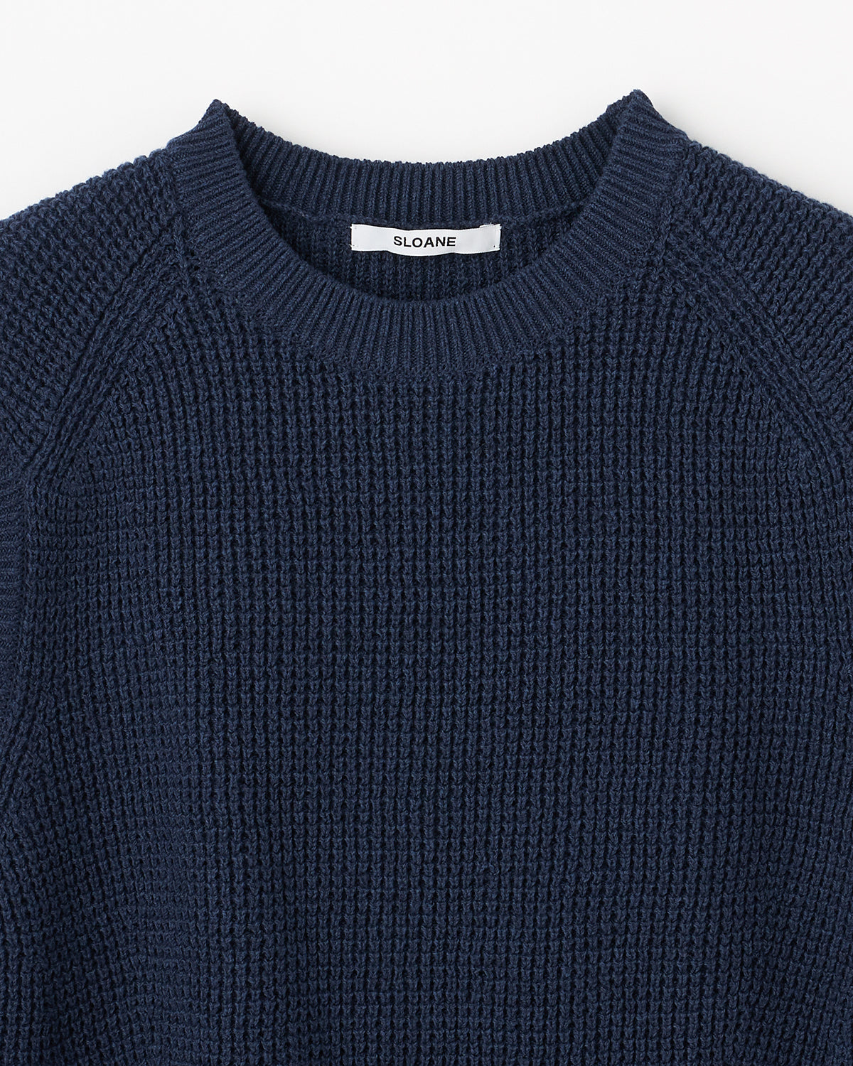 7G変形片畦編み コットン クルーネックベスト　SL10S-1098