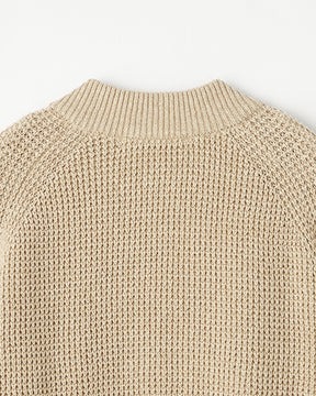 7G変形片畦編み コットン ジップアップブルゾン　SL10S-1099