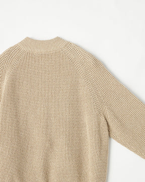 7G変形片畦編み コットン ジップアップブルゾン　SL10S-1099