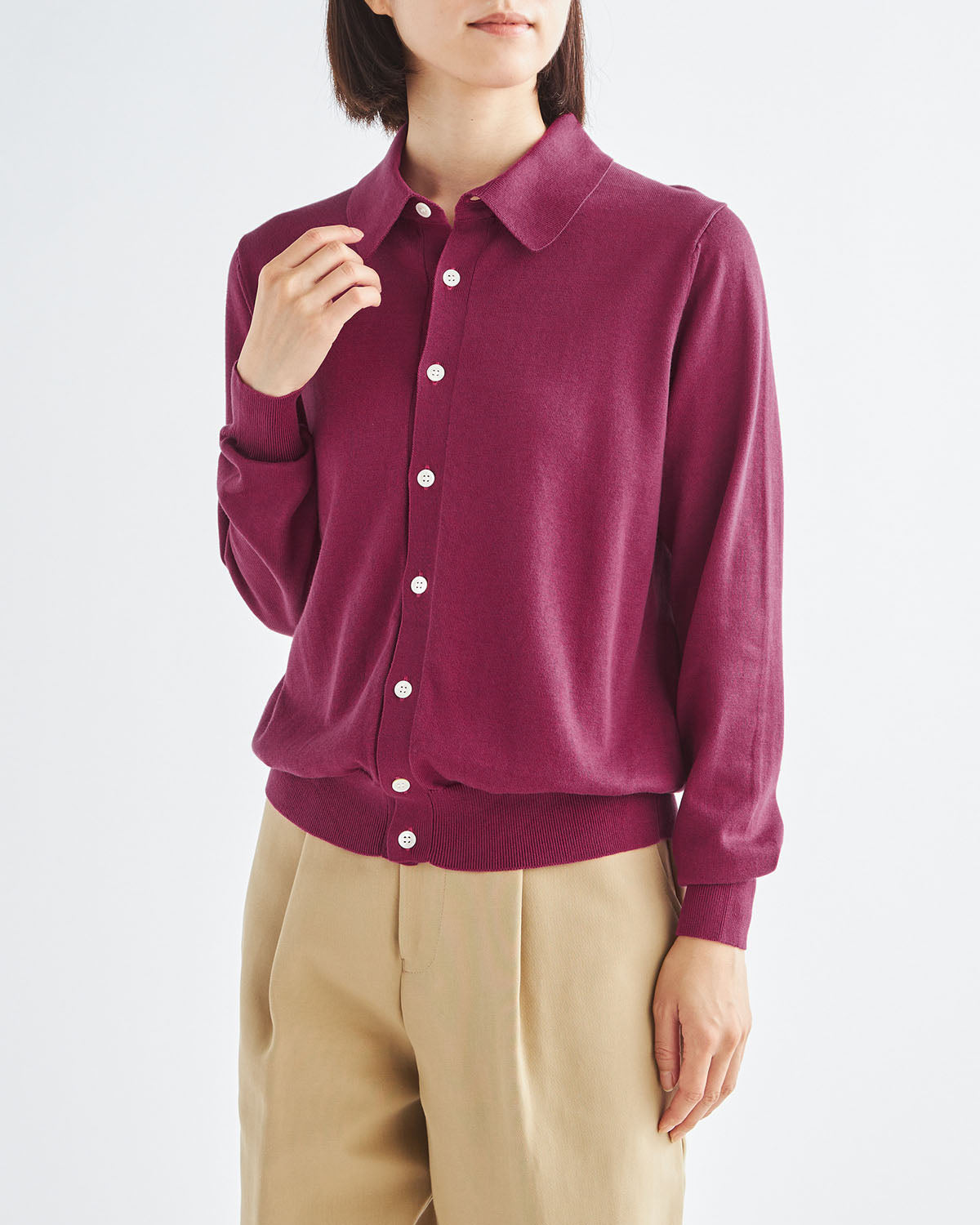 パープル　H166cm　着用サイズ：2