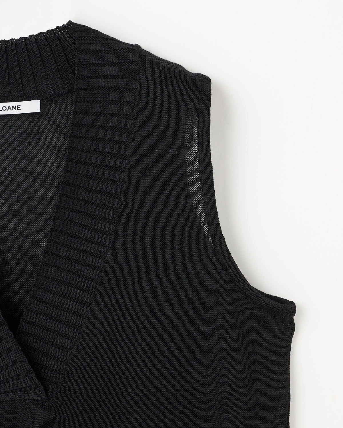 10G天竺 リネン×ポリエステル Vネックベスト　SL10S-1115