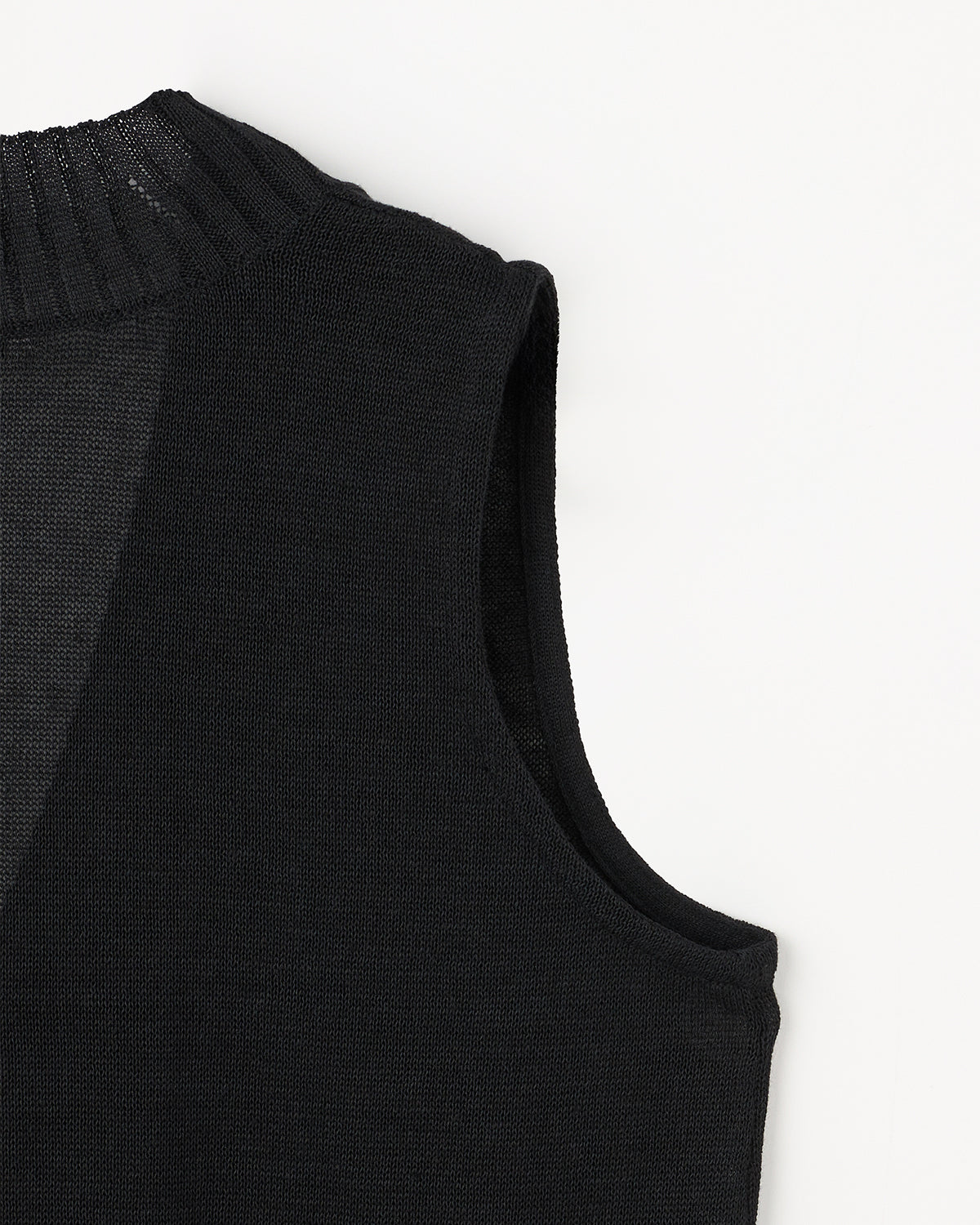 10G天竺 リネン×ポリエステル Vネックベスト　SL10S-1115