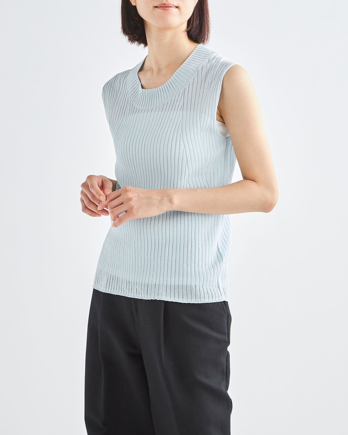 ライトブルー　H166cm　着用サイズ：2