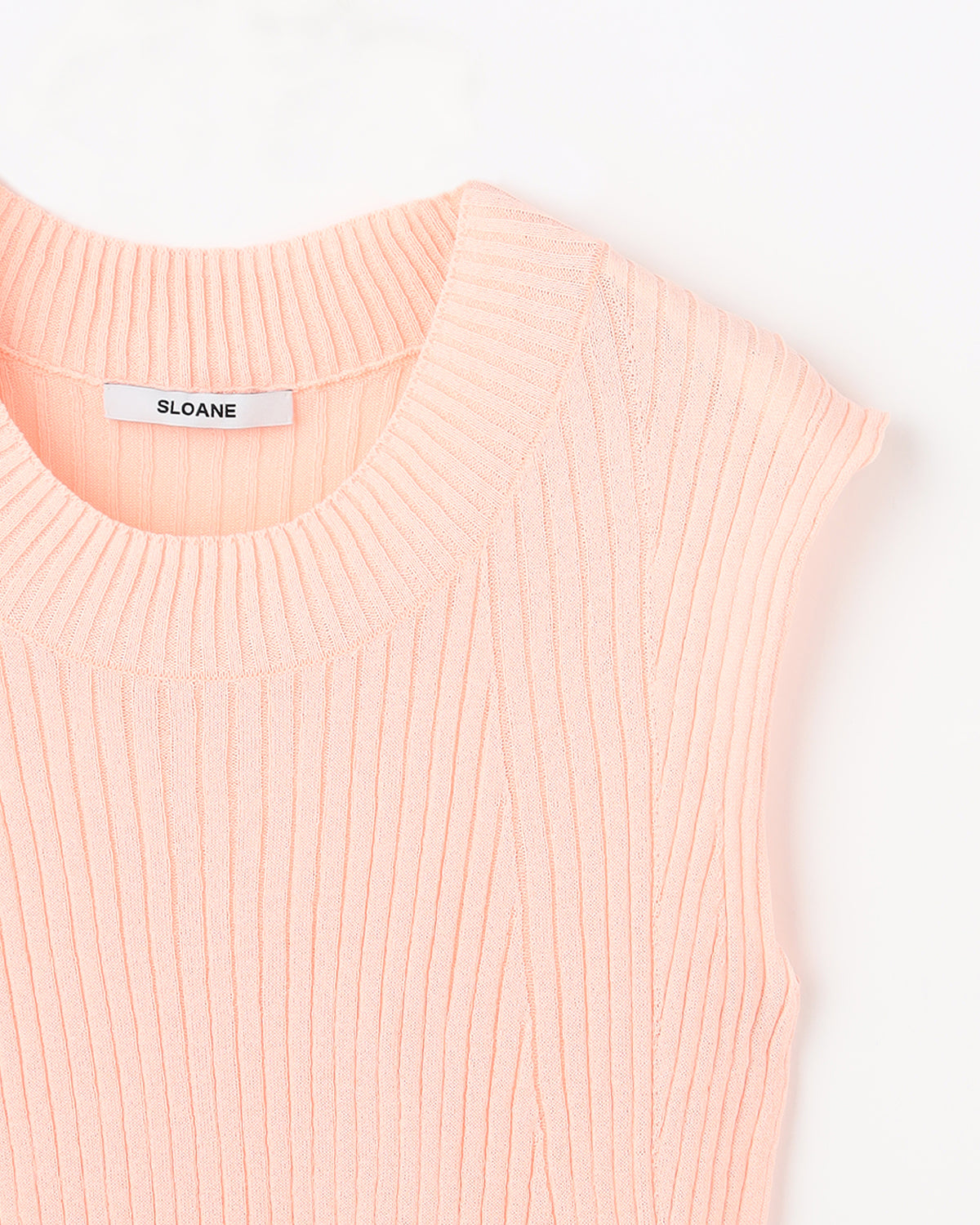 14Gワイドリブ 和紙×ポリエステル ノースリーブ　Uネック　SL10S-1116