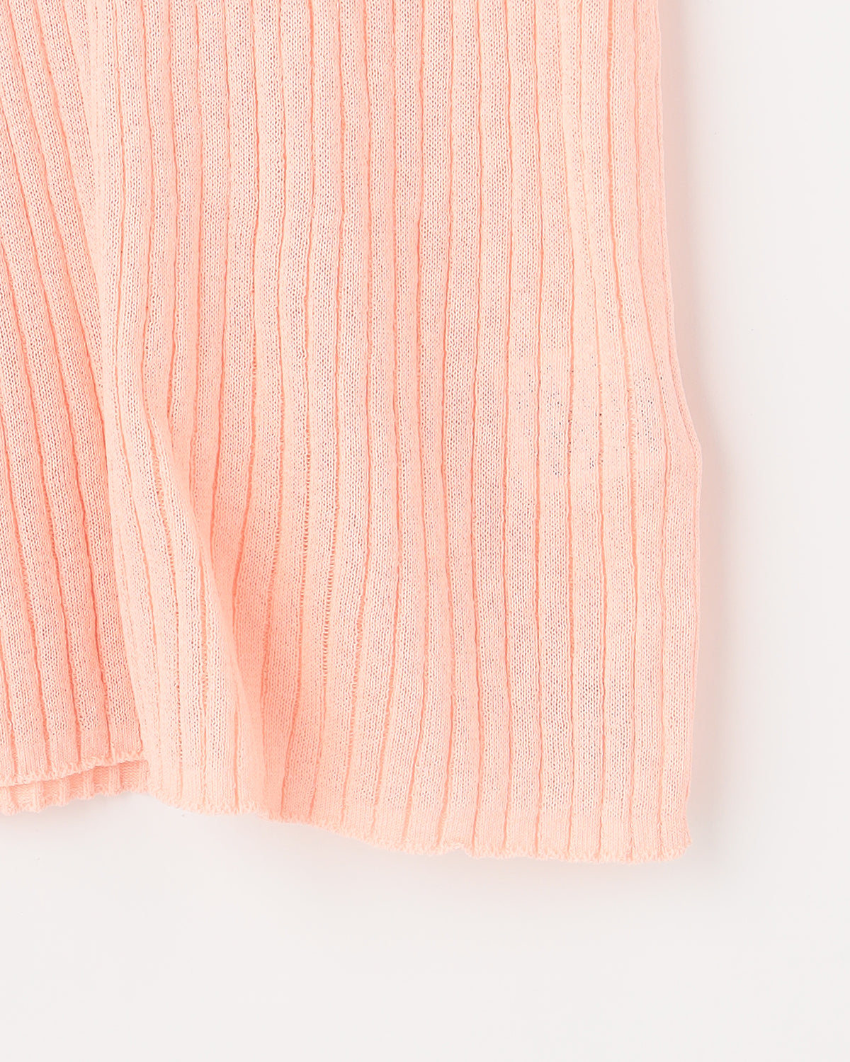 14Gワイドリブ 和紙×ポリエステル ノースリーブ　Uネック　SL10S-1116