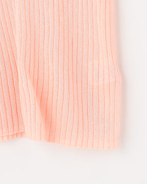 14Gワイドリブ 和紙×ポリエステル ノースリーブ　Uネック　SL10S-1116