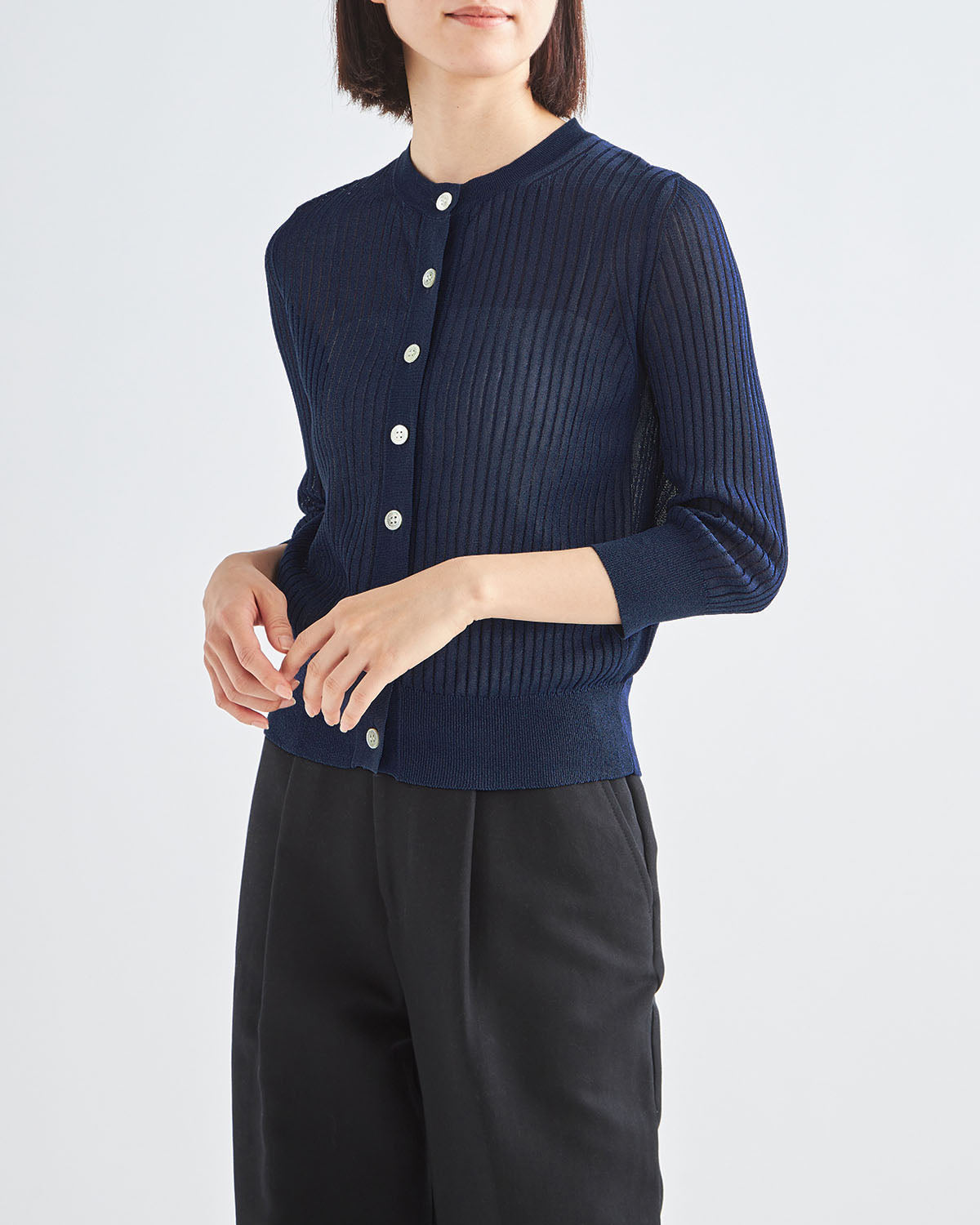 ブルー　H166cm　着用サイズ：1