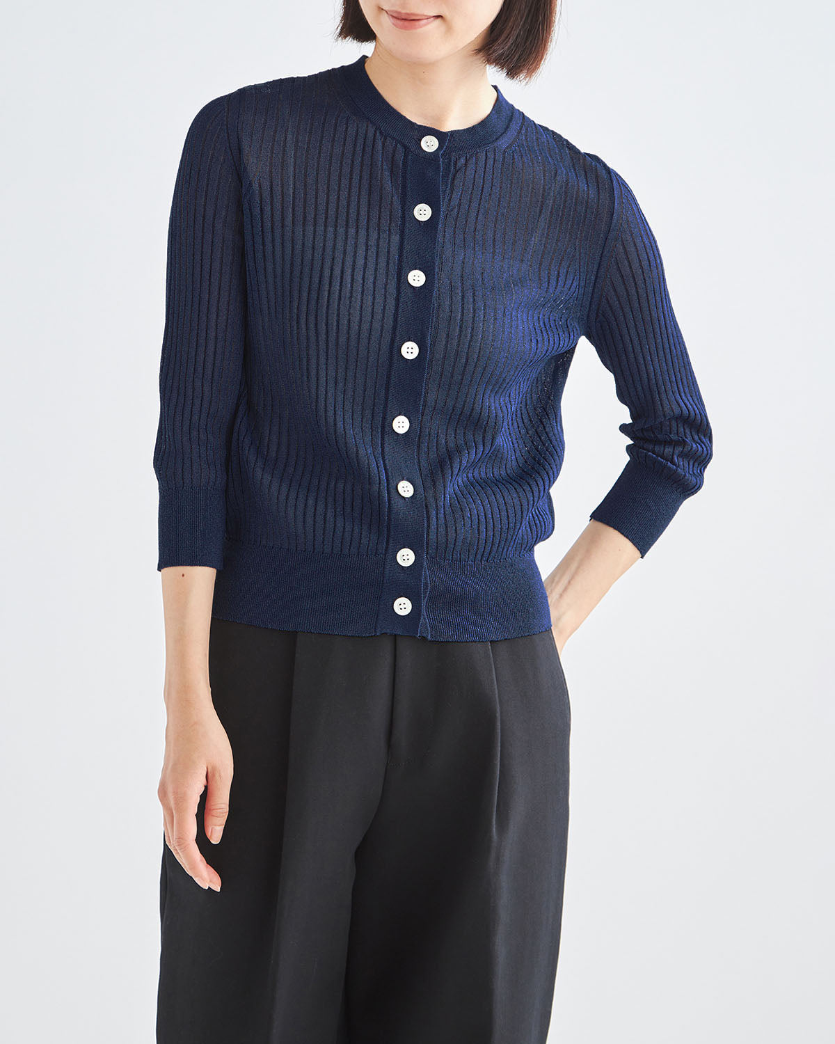 ブルー　H166cm　着用サイズ：1