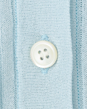 14Gワイドリブ 和紙×ポリエステル  ７分袖クルーネックカーディガン　SL10S-1117　