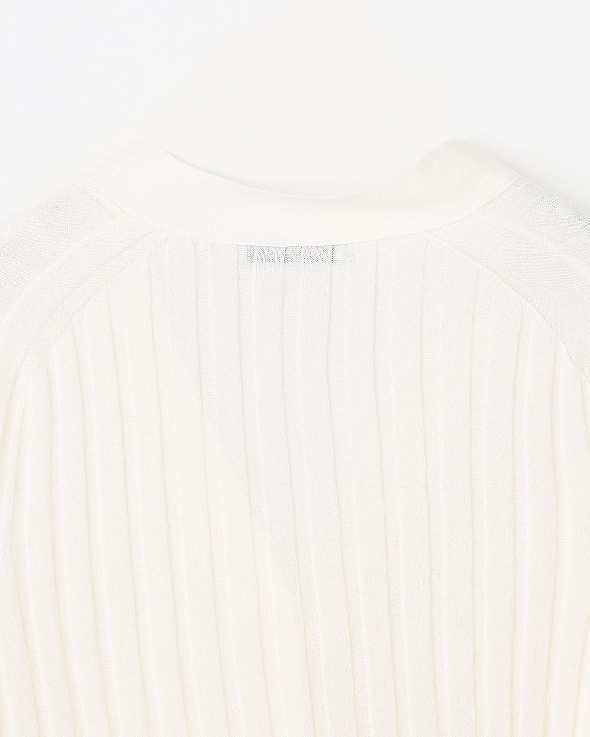 14Gワイドリブ 和紙×ポリエステル ショート丈Vネックカーディガン　SL10S-1118