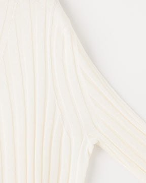 14Gワイドリブ 和紙×ポリエステル ショート丈Vネックカーディガン　SL10S-1118