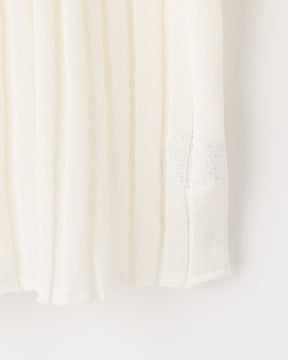 14Gワイドリブ 和紙×ポリエステル ショート丈Vネックカーディガン　SL10S-1118