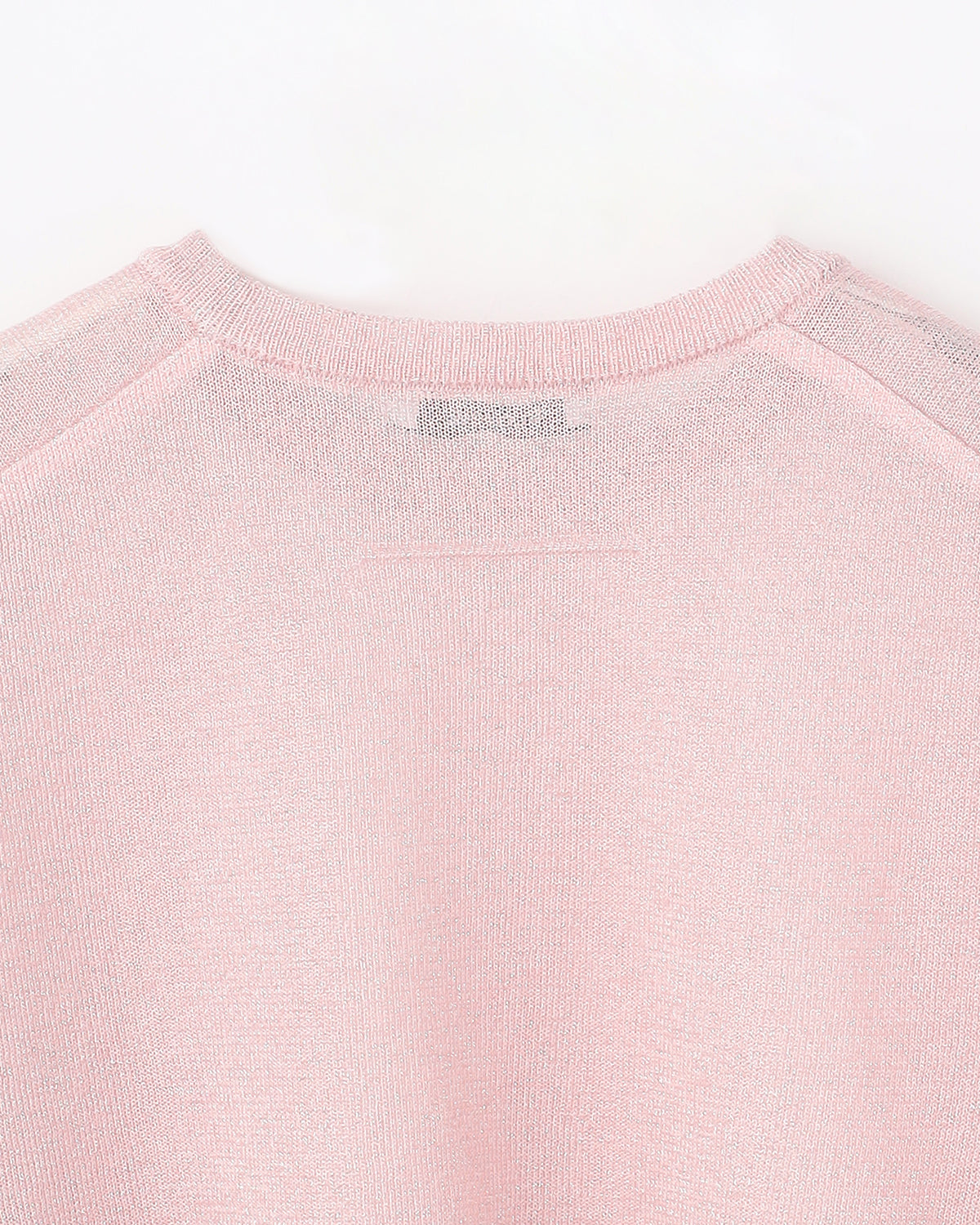 12G二重臼天竺 ラメシアー半袖クルーネック　SL10S-1123