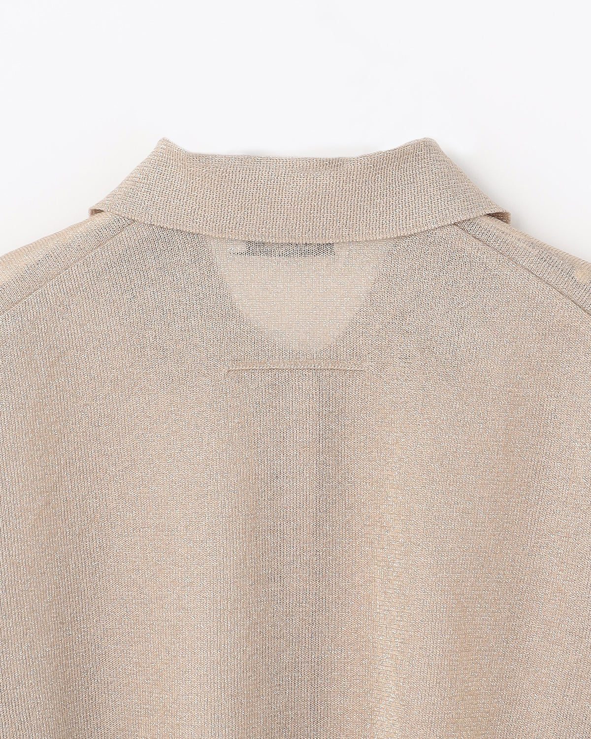 12G二重臼天竺 ラメシアー半袖ポロ　SL10S-1124