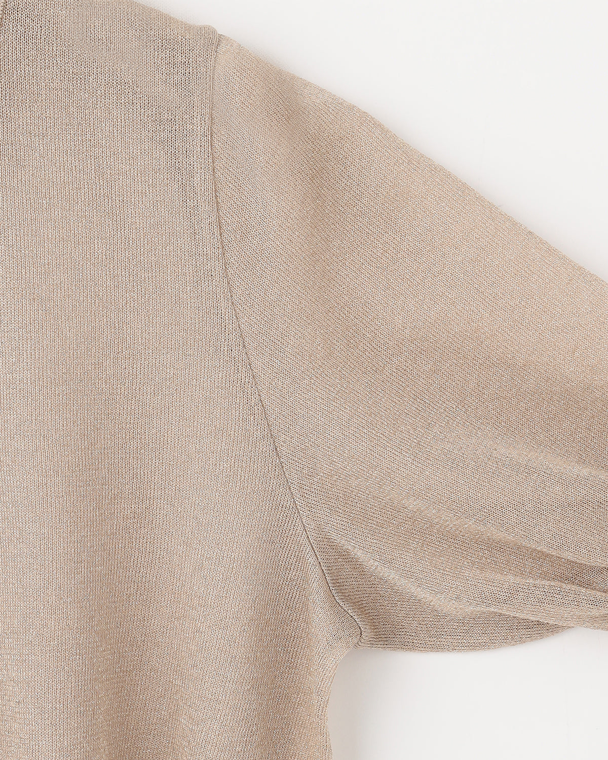 12G二重臼天竺 ラメシアー半袖ポロ　SL10S-1124