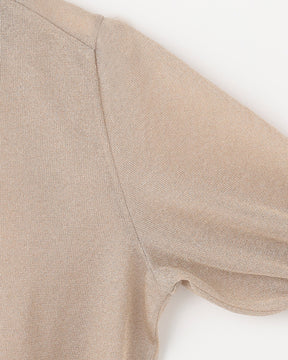 12G二重臼天竺 ラメシアー半袖ポロ　SL10S-1124