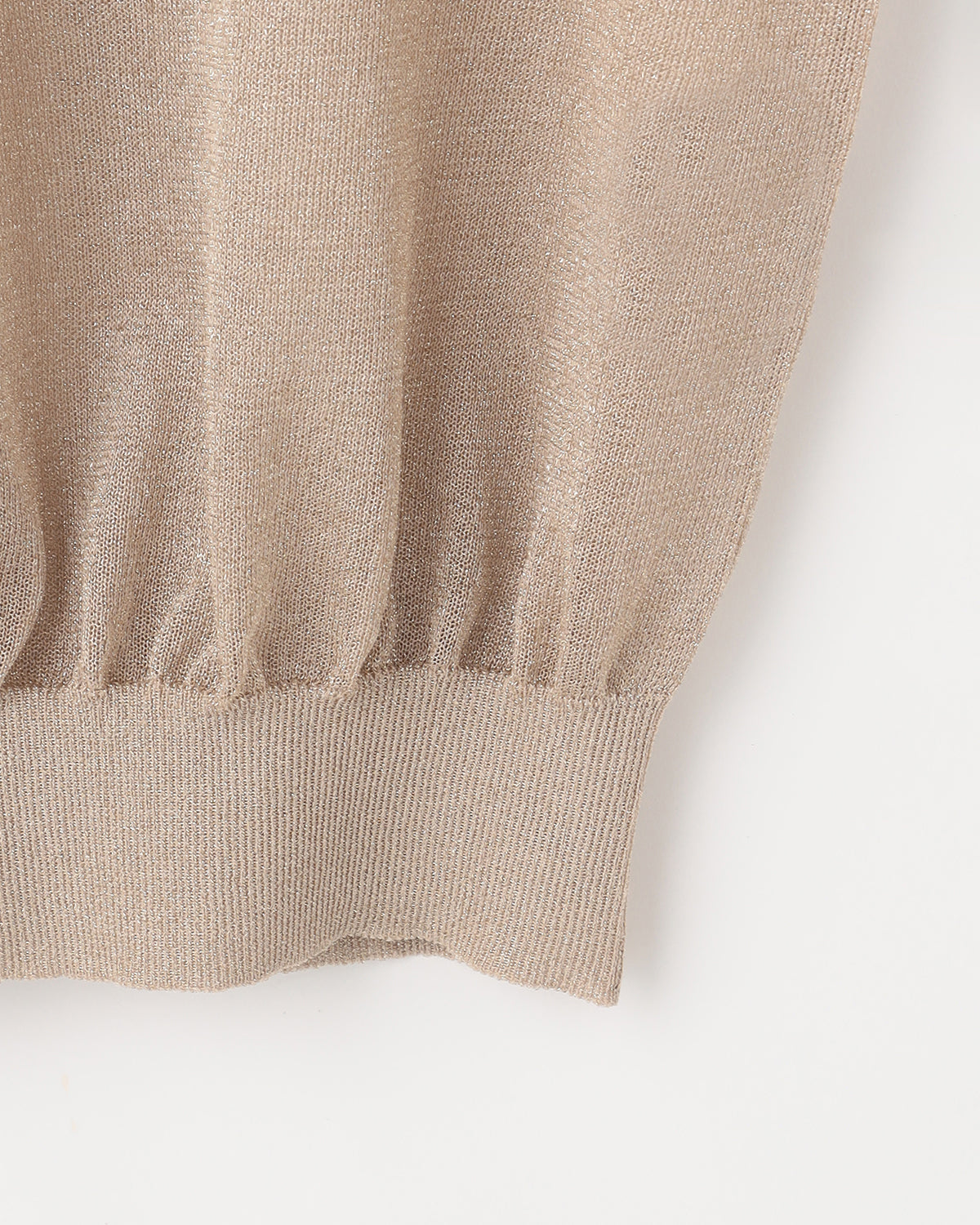 12G二重臼天竺 ラメシアー半袖ポロ　SL10S-1124