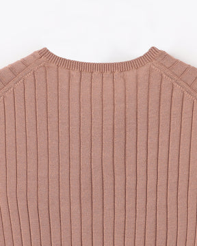 12Gワイドリブ コットン×ポリエステル ノースリーブクルーネック　SL10S-1160