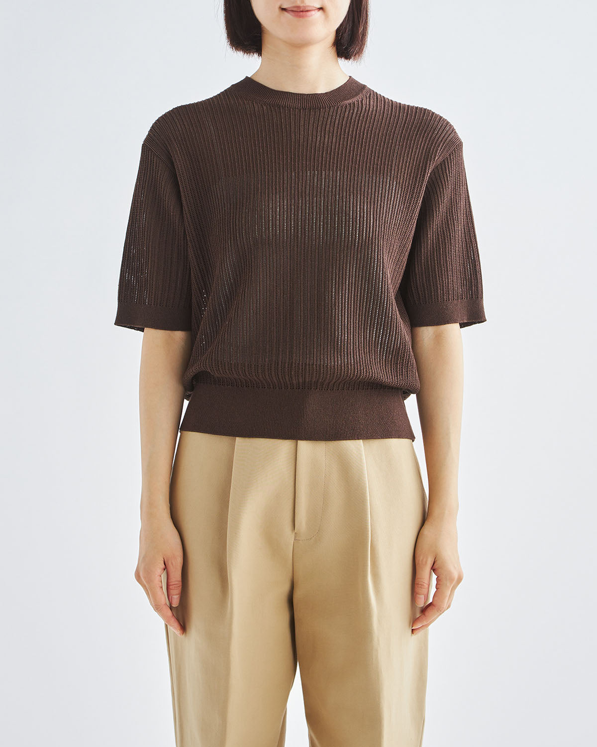 ブラウン　H166cm　着用サイズ：2