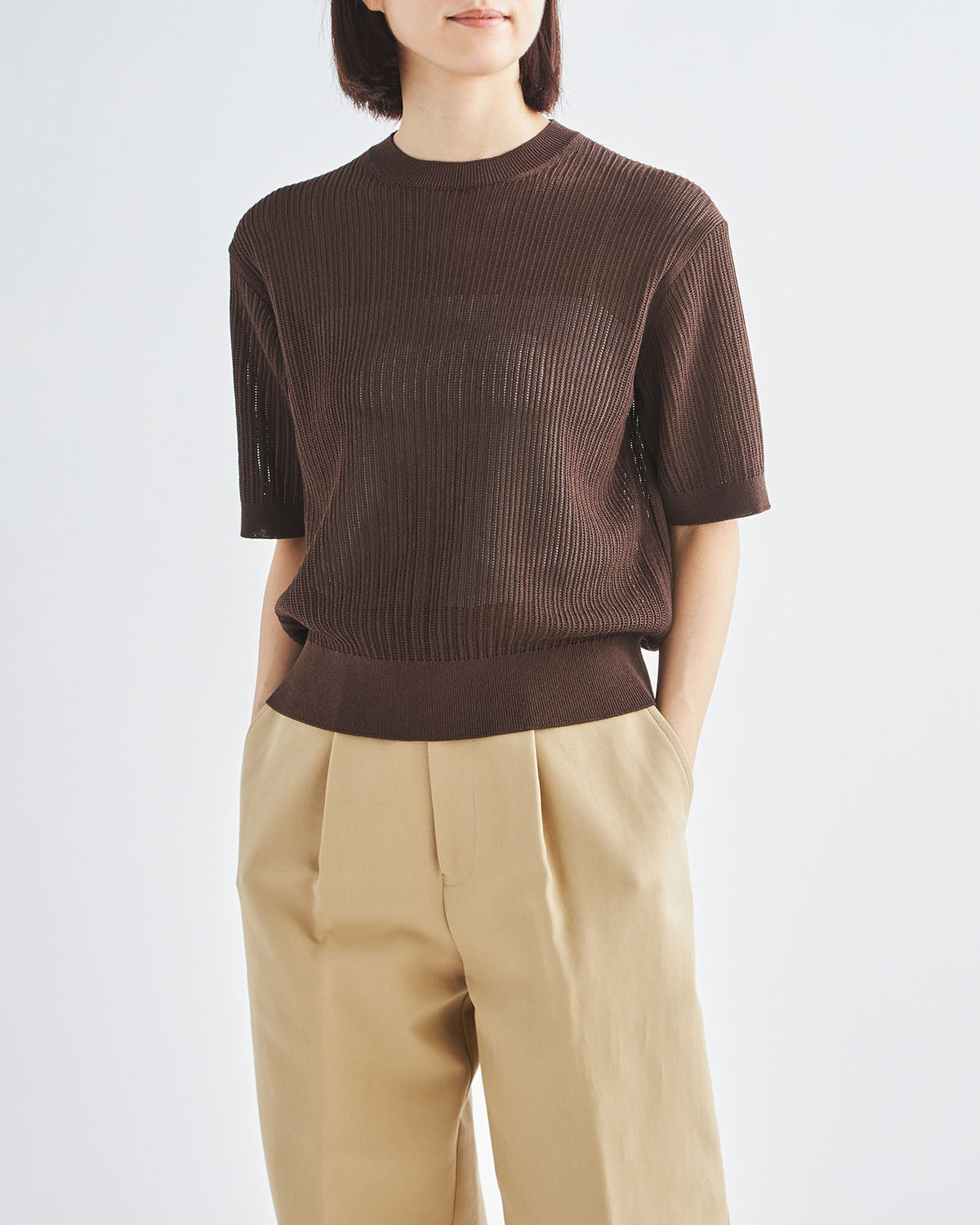 ブラウン　H166cm　着用サイズ：2