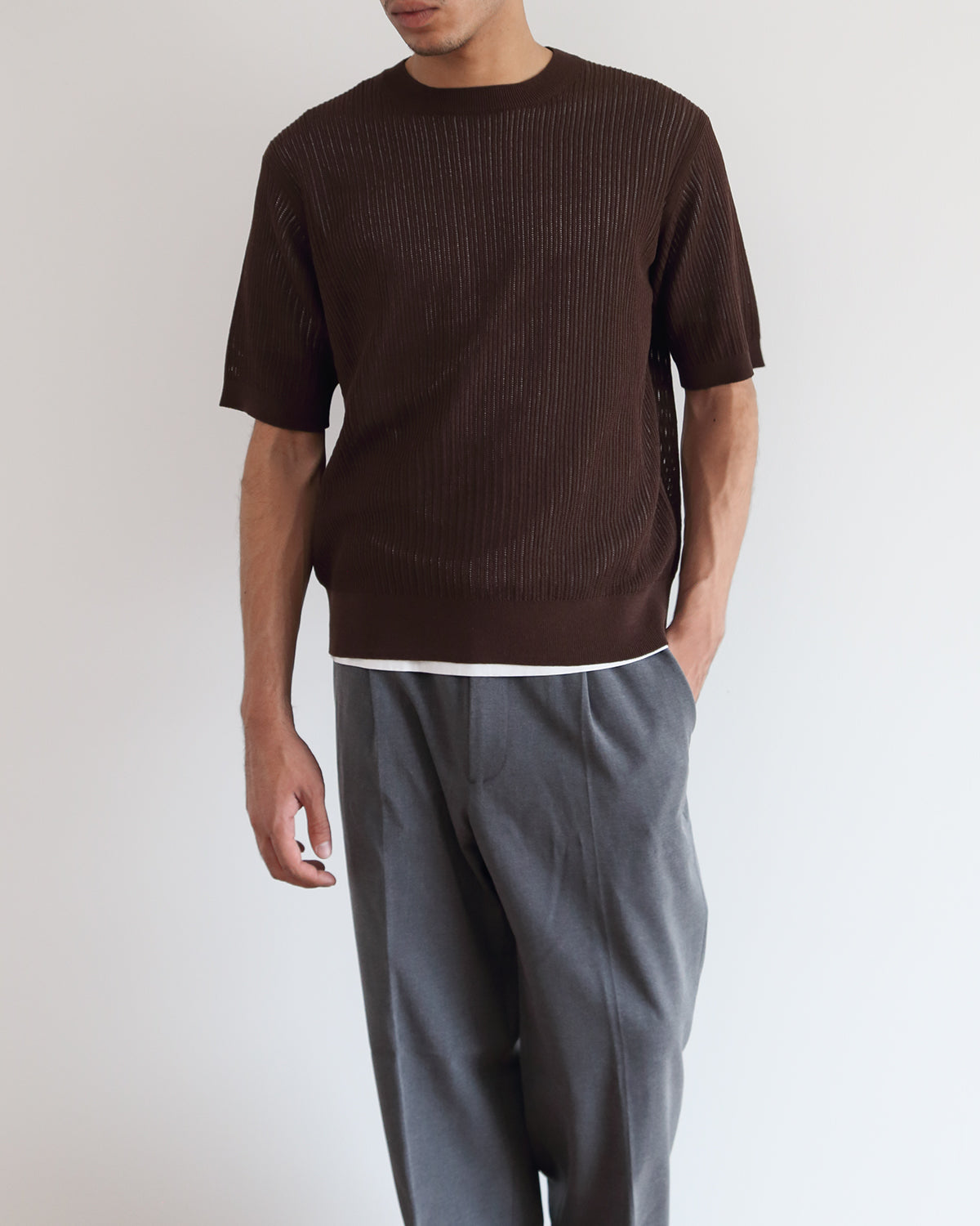 ブラウン　H178cm　着用サイズ：5