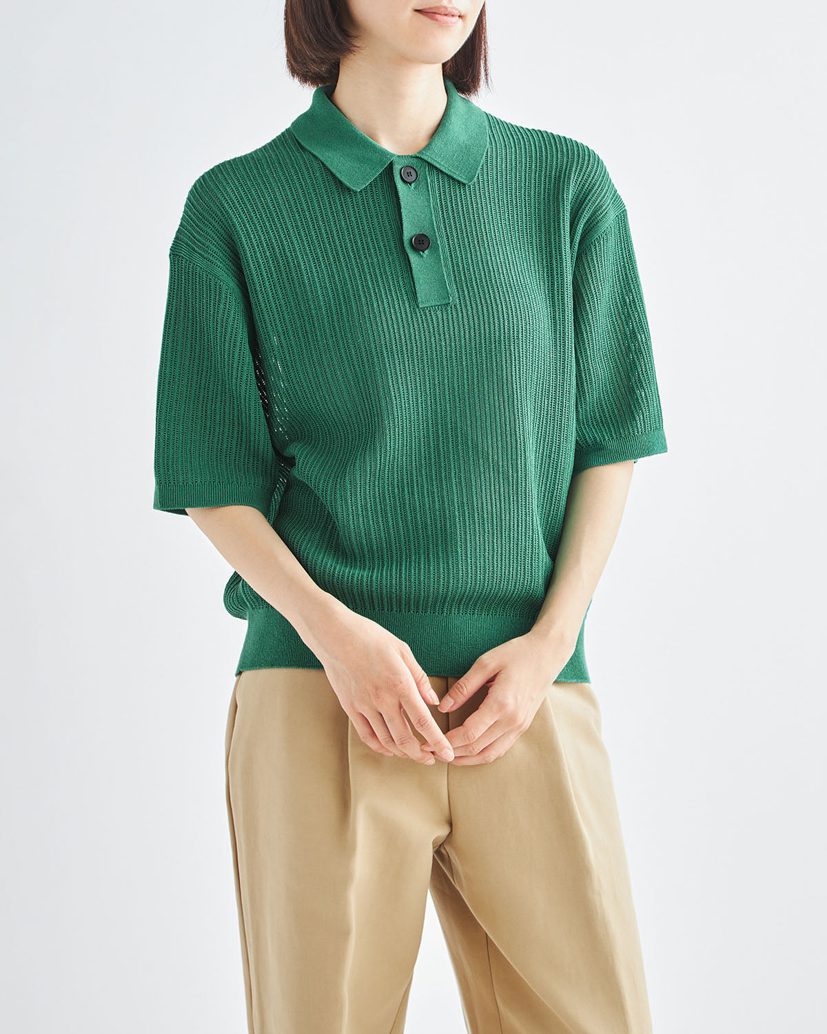 グリーン　H166cm　着用サイズ：2