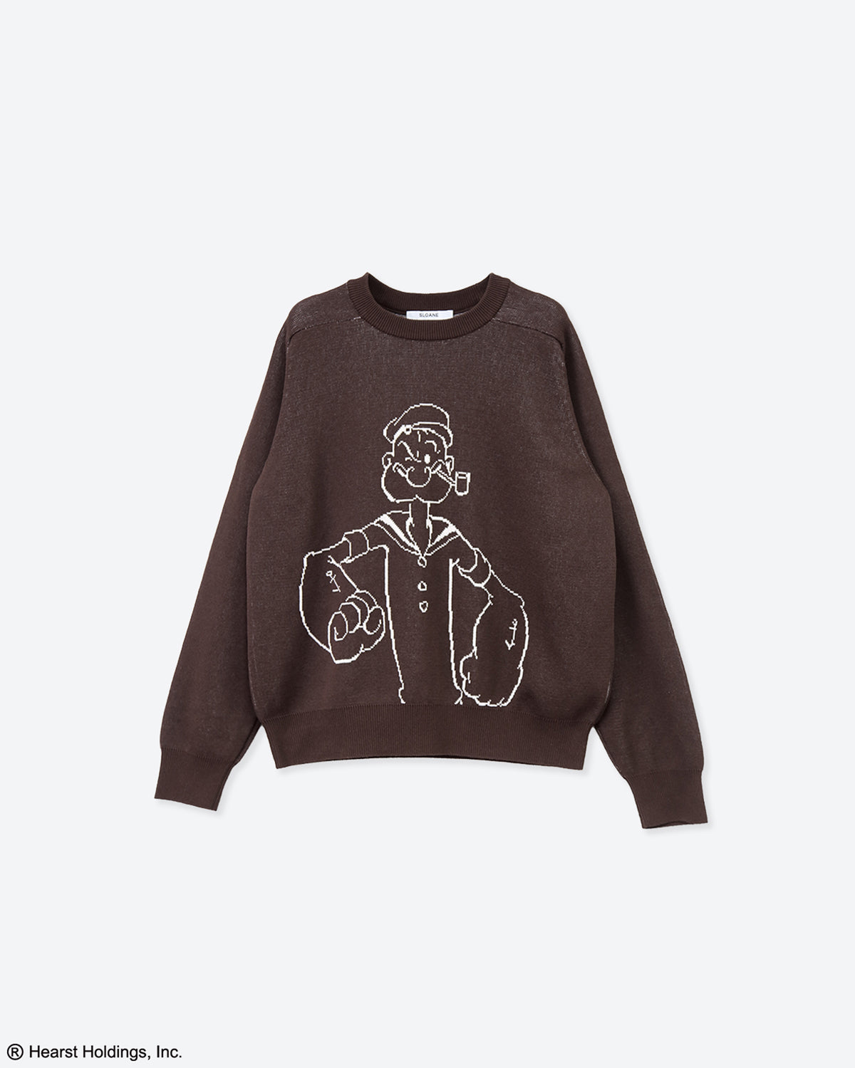 12G ダブルジャカード 　クルーネック ＜POPEYE＞　SL10S-1184