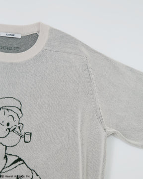 12G ダブルジャカード 　クルーネック ＜POPEYE＞　SL10S-1184