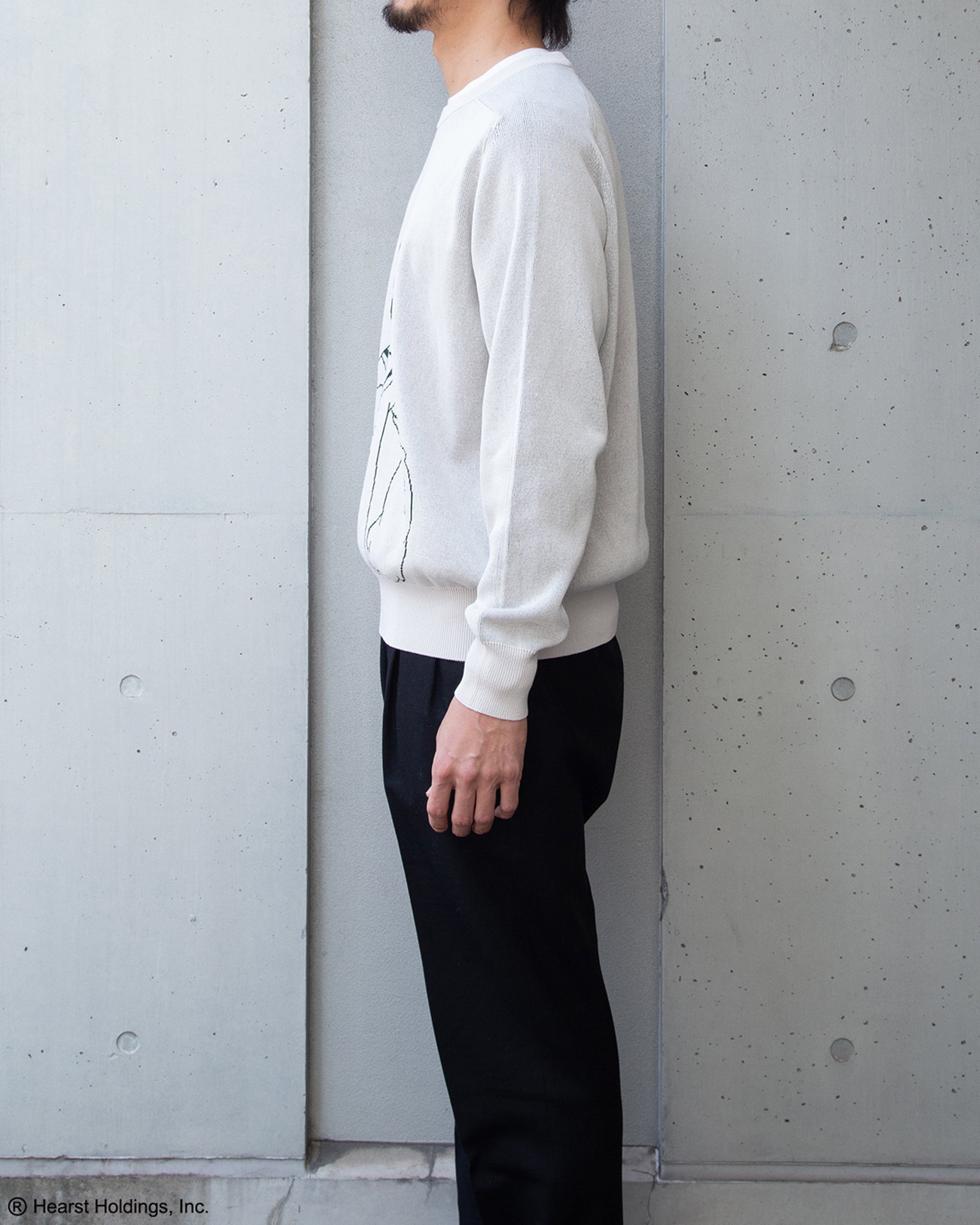 12G ダブルジャカード 　クルーネック ＜POPEYE＞　SL10S-1184