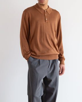 12G天竺 シルク ポロ　SL10S-1196