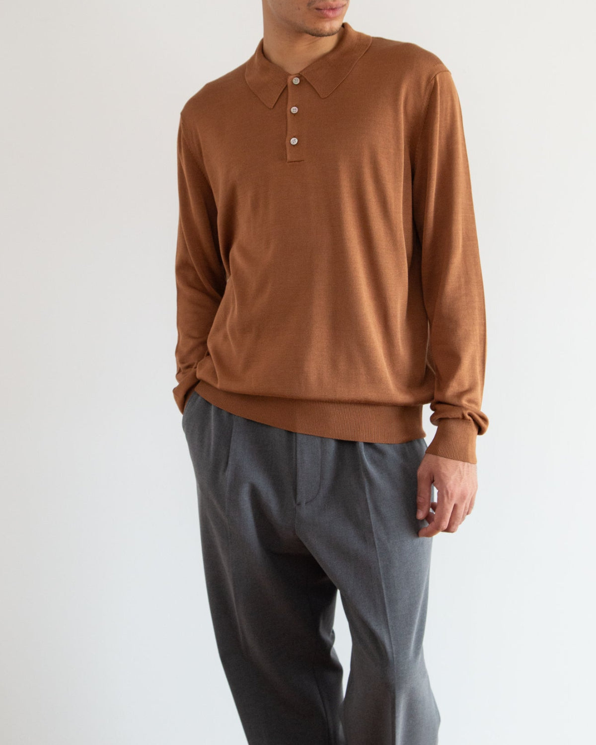 ブラウン　H178cm　着用サイズ：5