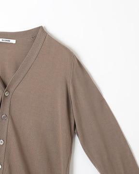 30G天竺コットン　Vネックカーディガン　SL10S-1200