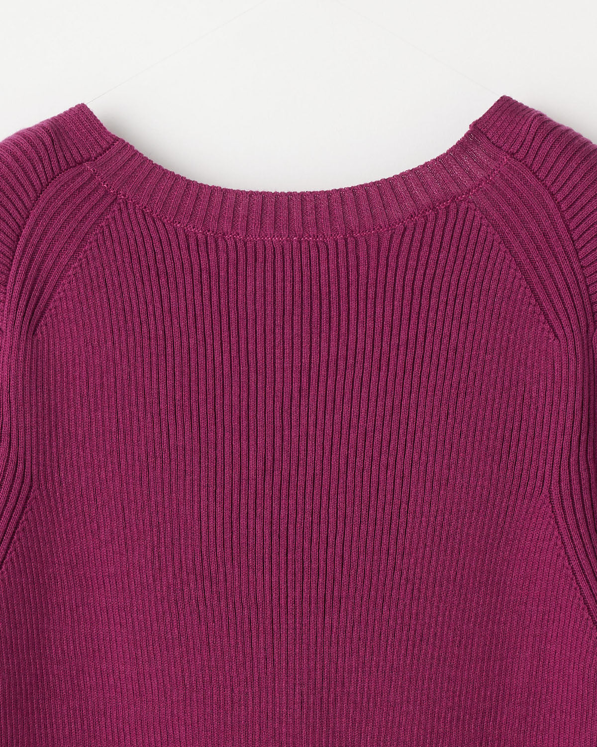 14Gリブ コットン  5分袖Vネック　SL10S-782