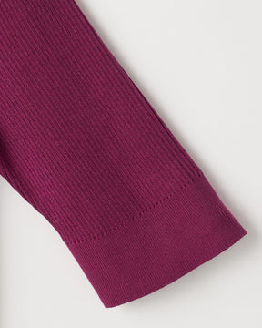 14Gリブ コットン  5分袖Vネック　SL10S-782