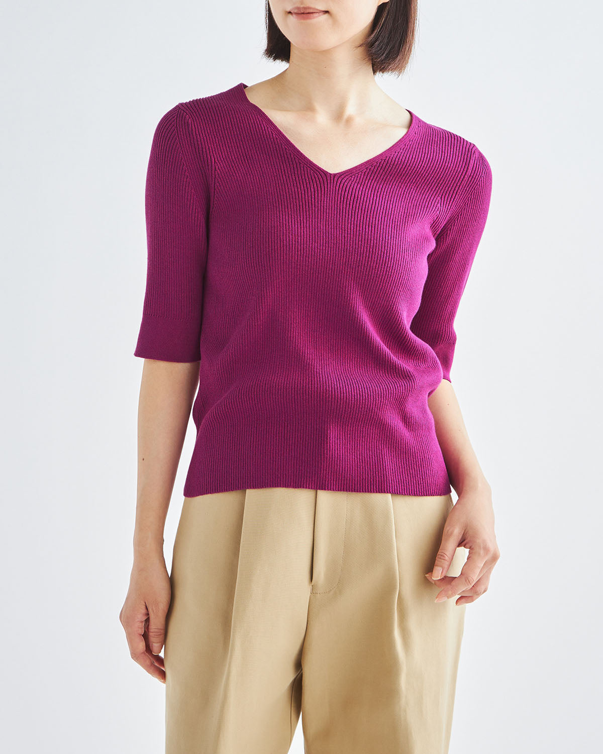 パープル　H166cm　着用サイズ：2