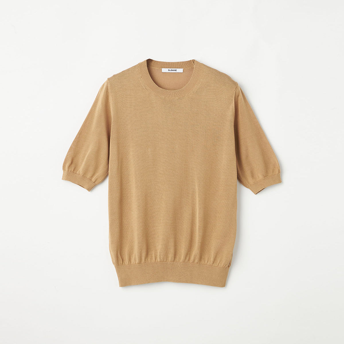 18G天竺 シルク 半袖クルーネック SL10S-893