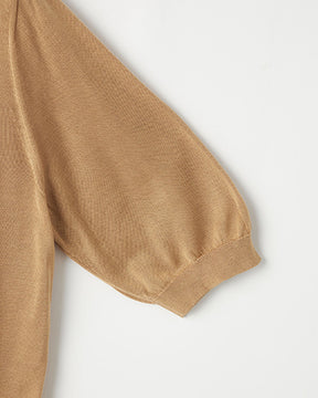 18G天竺 シルク  半袖クルーネック　SL10S-893