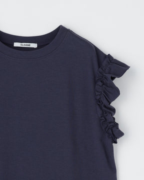 コットン フリルフレンチスリーブワンピース　SL10S-T1109