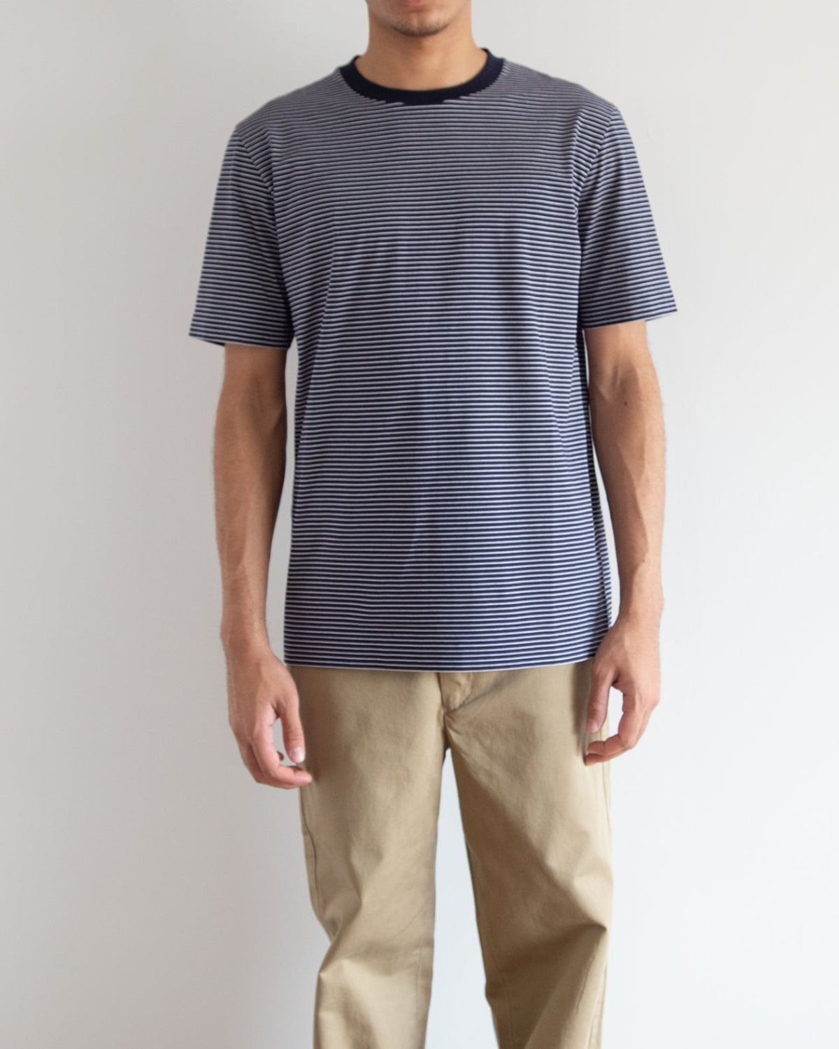 ネイビー×キャメル　H178cm　着用サイズ：5