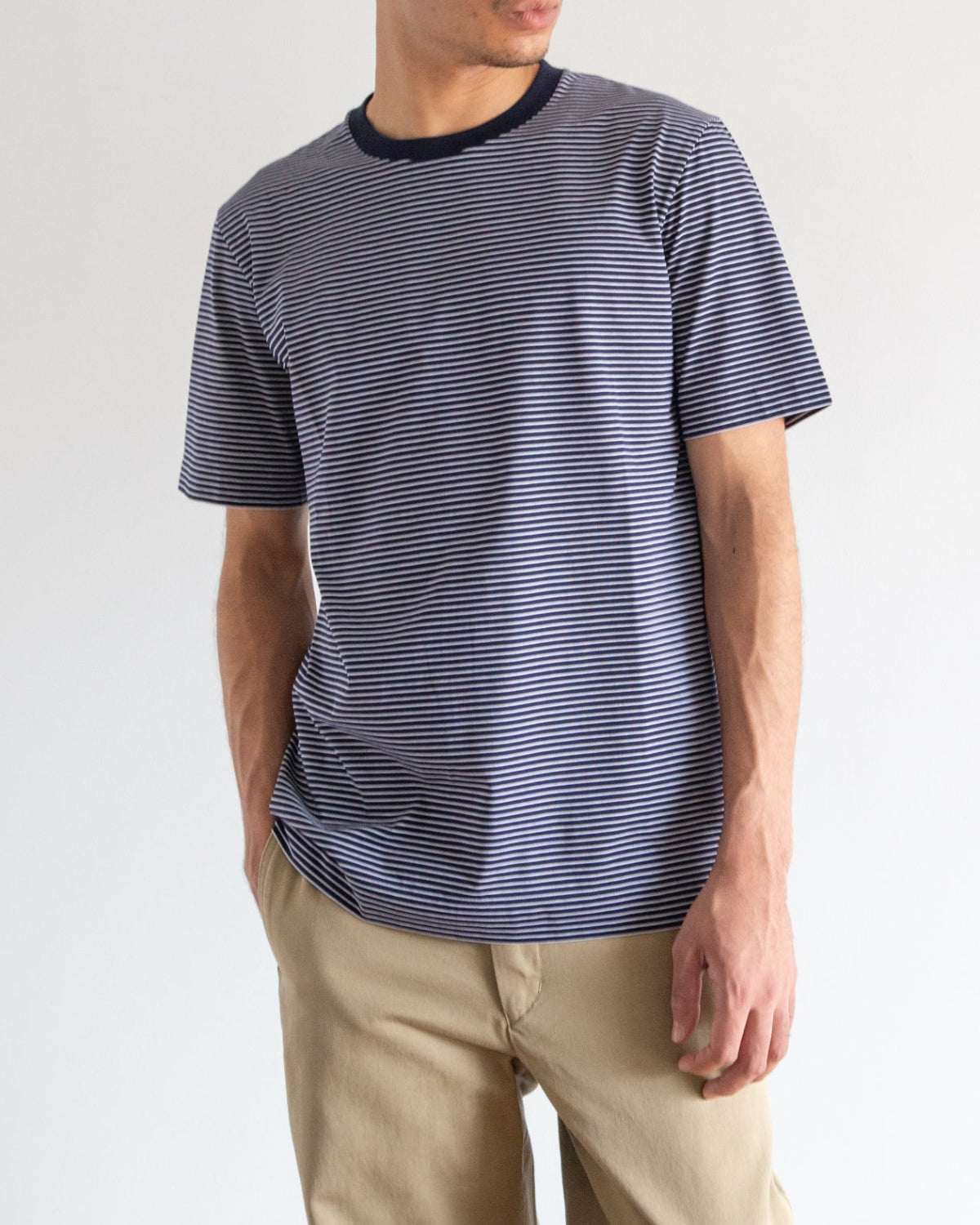 ネイビー×キャメル　H178cm　着用サイズ：5