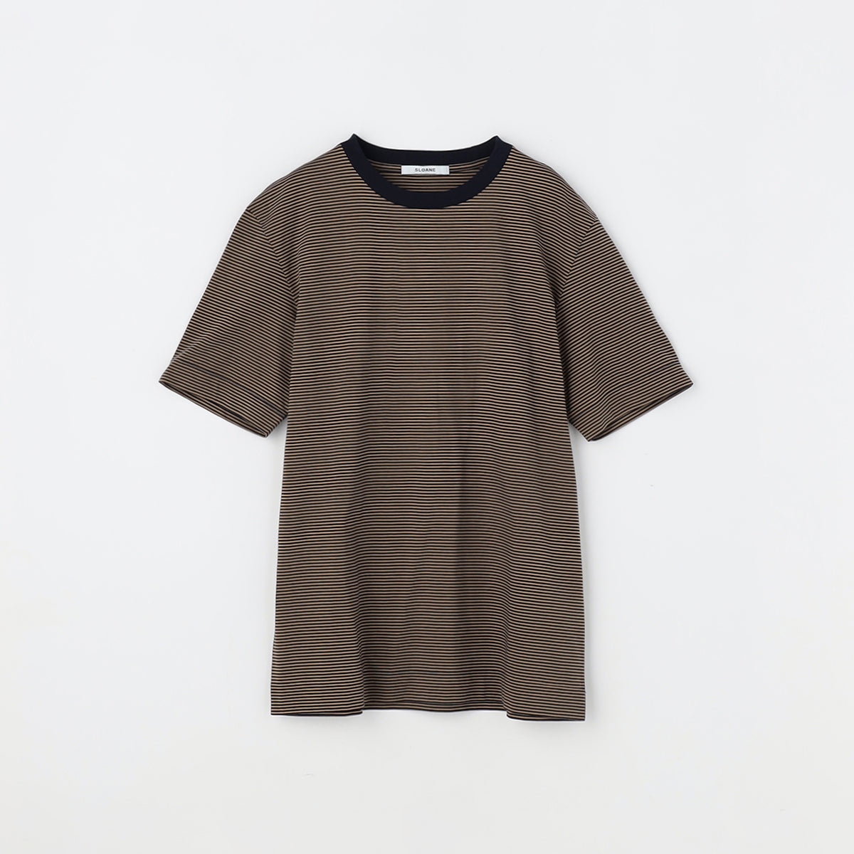 72/2コットン天竺 マイクロボーダーTシャツ SL10S-T1142