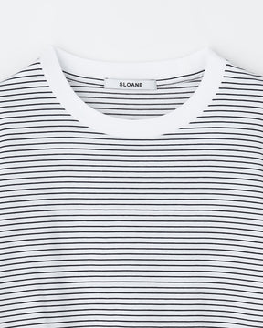 72/2コットン天竺  マイクロボーダーTシャツ　SL10S-T1142