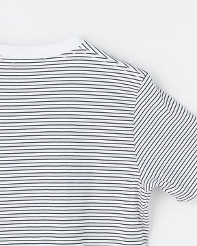 72/2コットン天竺  マイクロボーダーTシャツ　SL10S-T1142