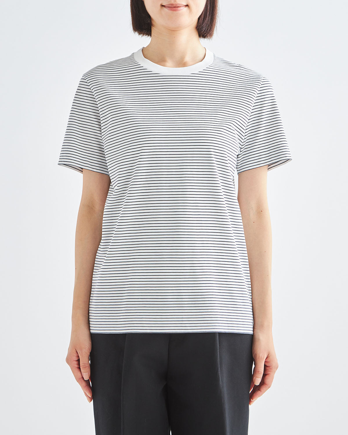 ホワイトｘネイビー　H166cm　着用サイズ：2