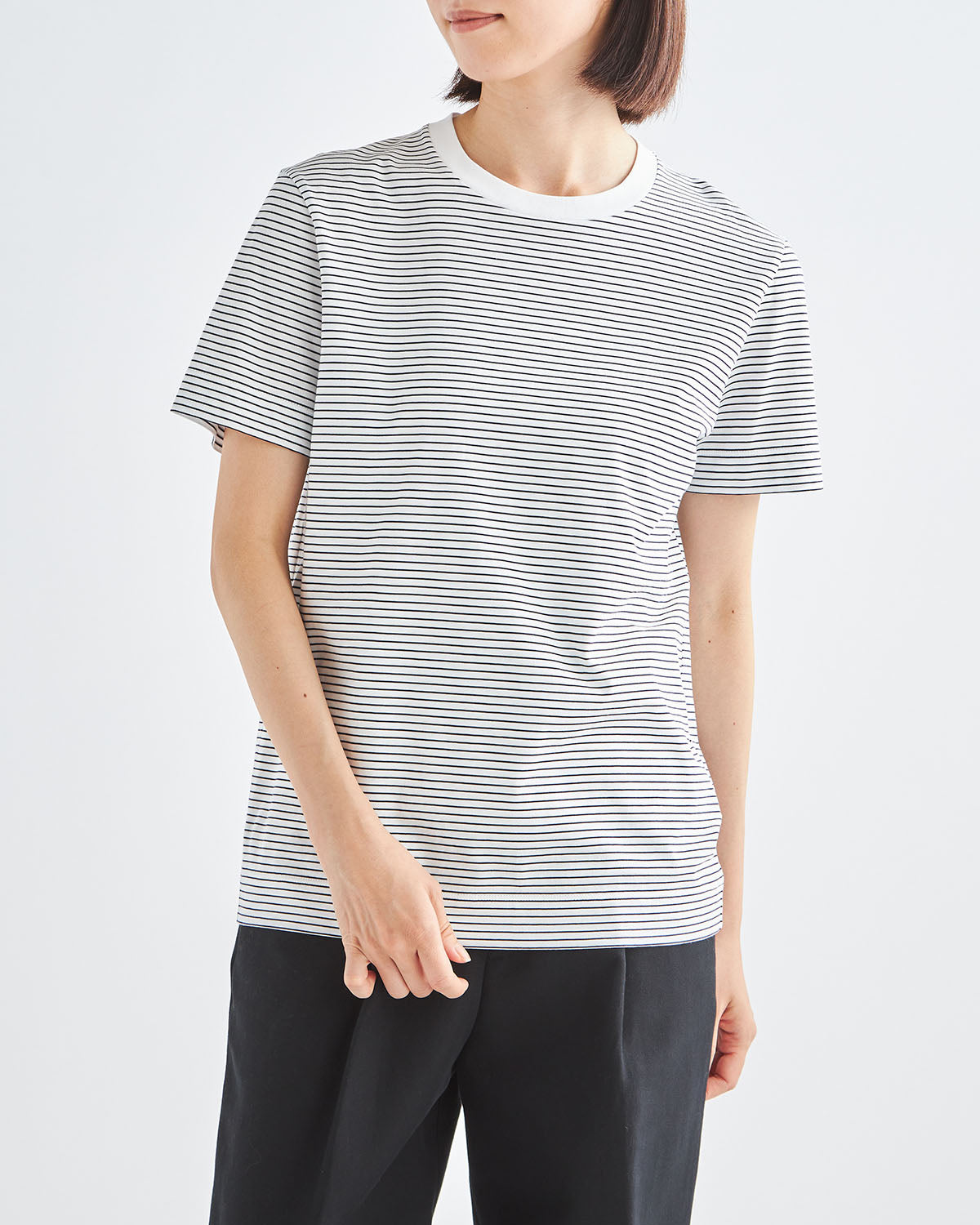 ホワイトｘネイビー　H166cm　着用サイズ：2