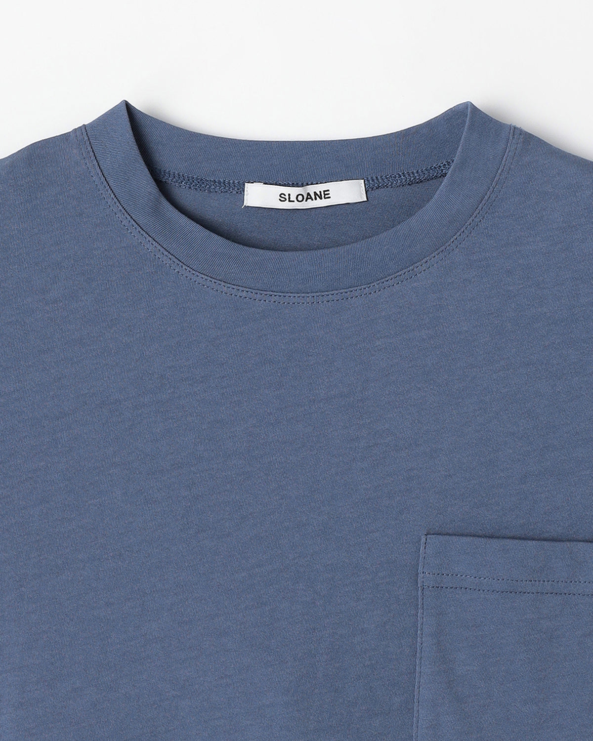 コットンツイル編み 長袖ポケットTシャツ　SL10S-T1145