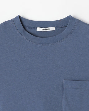 コットンツイル編み 長袖ポケットTシャツ　SL10S-T1145