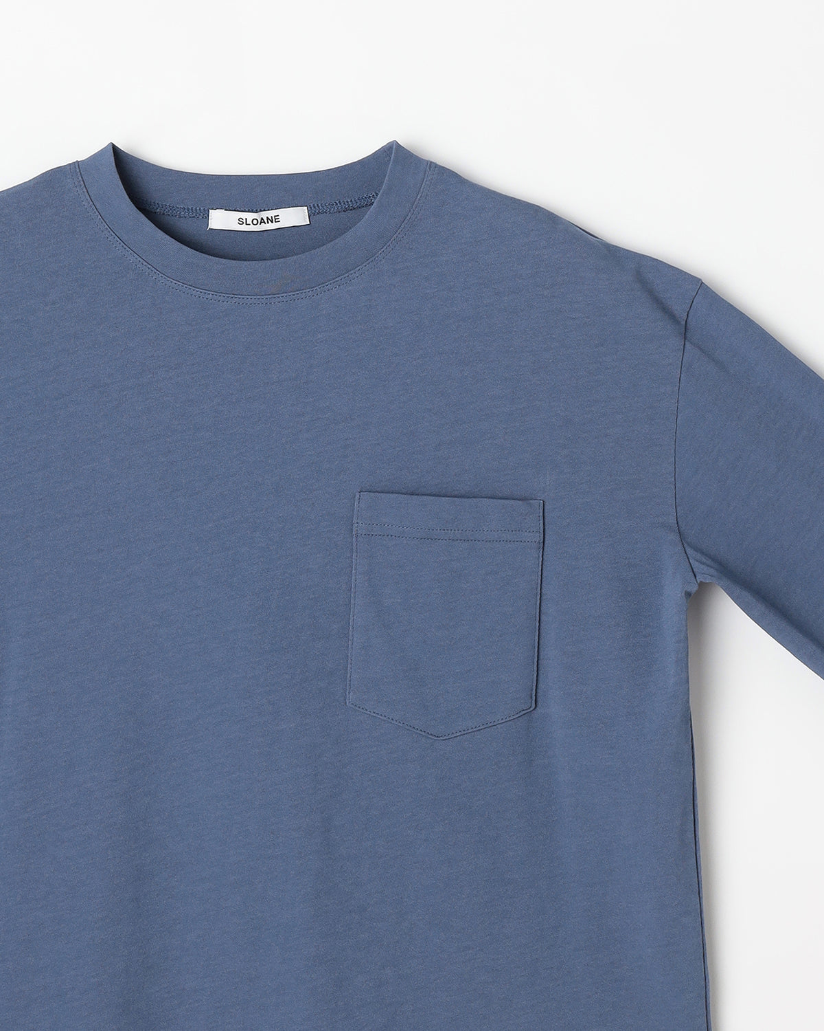 コットンツイル編み 長袖ポケットTシャツ　SL10S-T1145