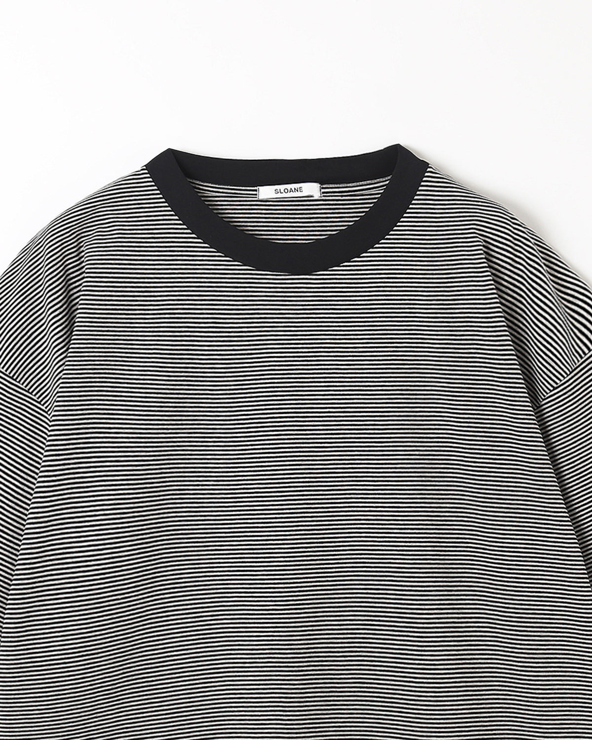 72/2コットン天竺 ボーダー ドロップショルダーTシャツ  SL10S-T1219